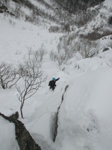 Brassage dans une pente bien fournie pour Laurent