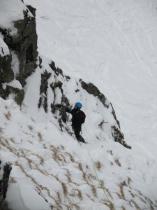 Traversée facile mais assurage obligatoire 